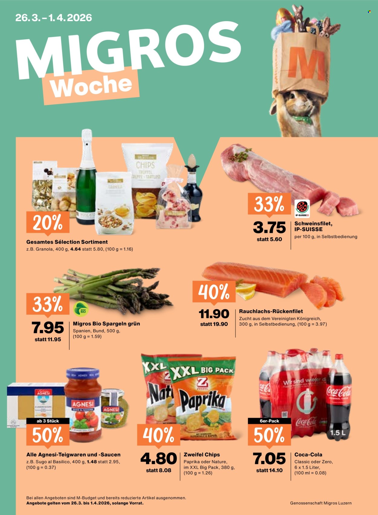 Catalogue Migros - 26.3.2026 - 1.4.2026. Page 1. Page 1