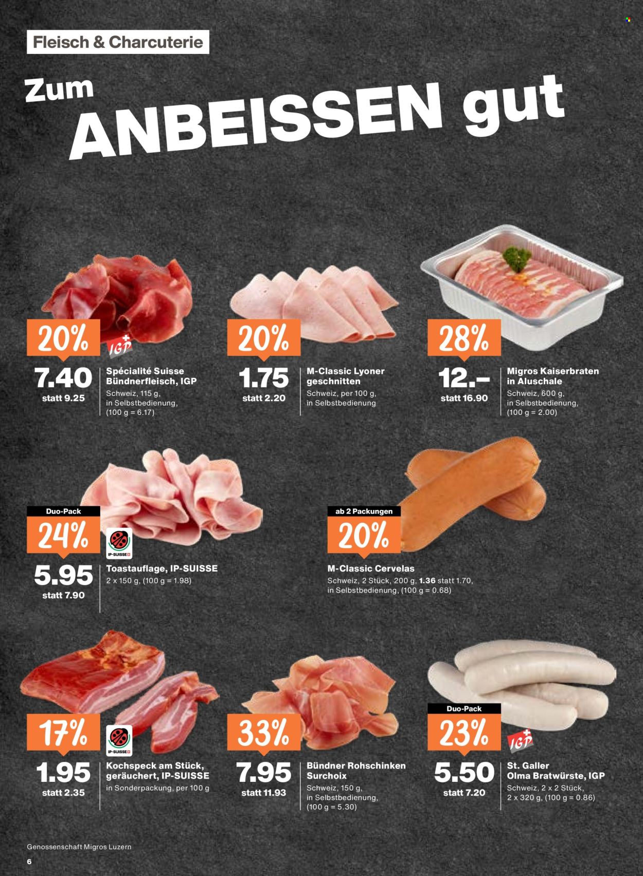 Catalogue Migros - 26.3.2026 - 1.4.2026. Page 6. Page 6