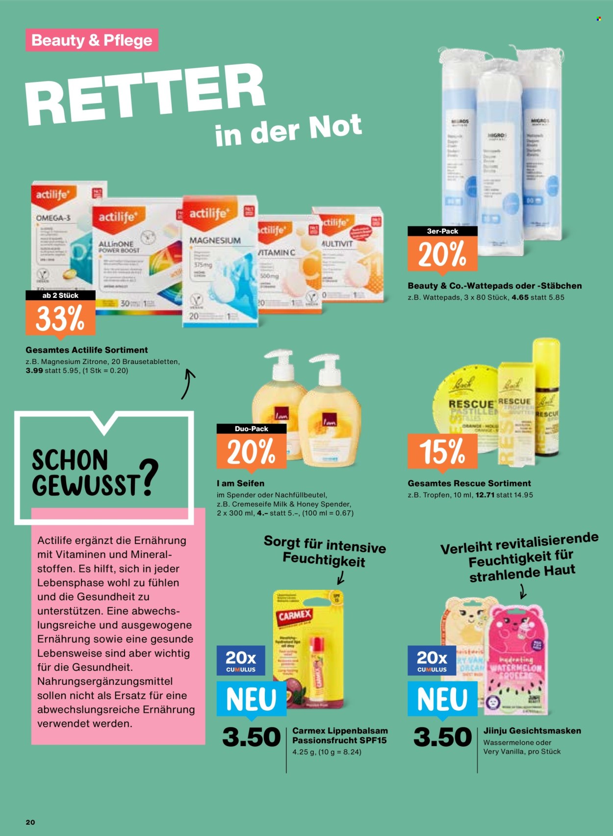 Catalogue Migros - 26.3.2026 - 1.4.2026. Page 20. Page 20
