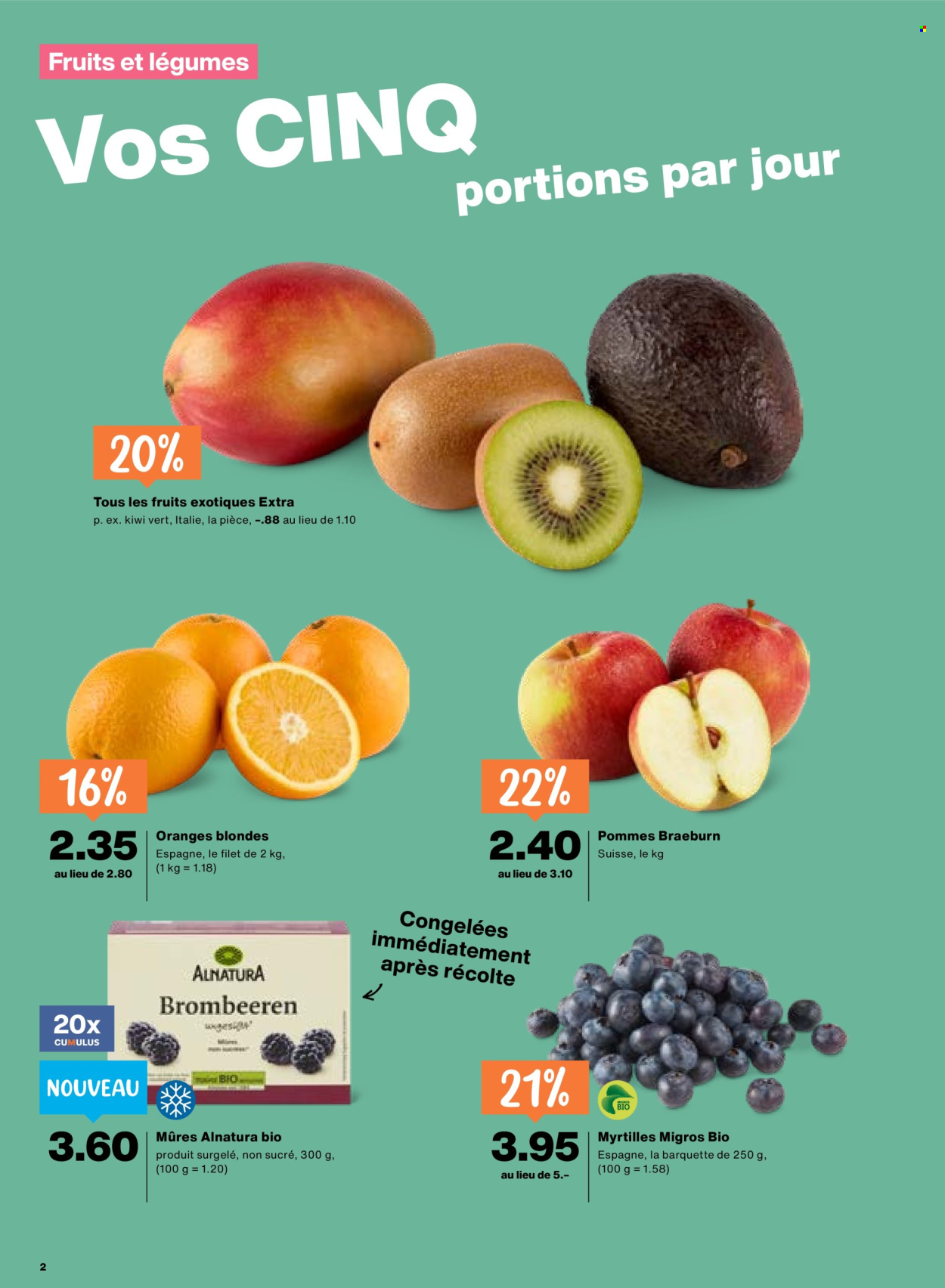 Catalogue Migros - 26.3.2026 - 1.4.2026. Page 2. Page 2