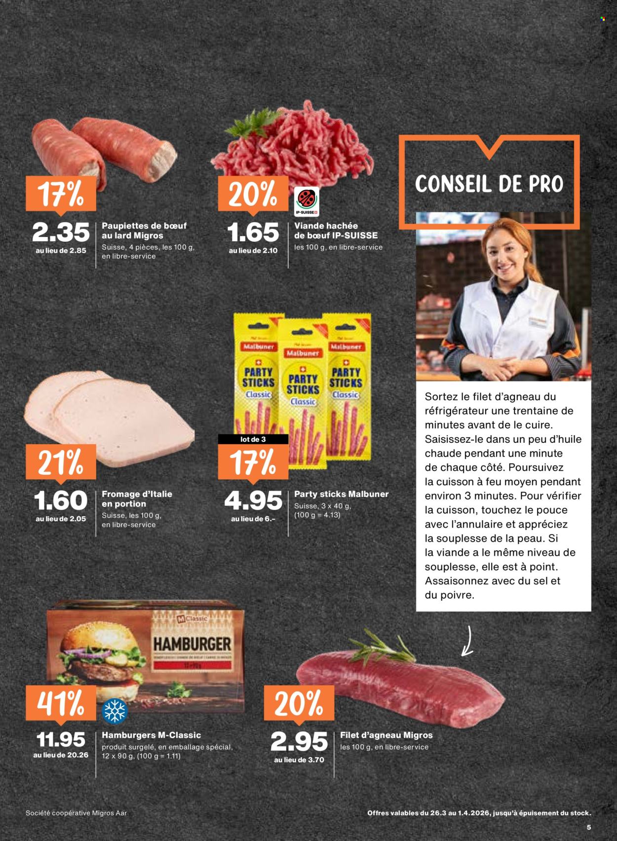 Catalogue Migros - 26.3.2026 - 1.4.2026. Page 5. Page 5