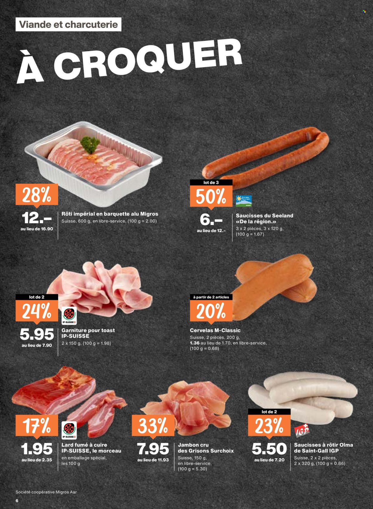 Catalogue Migros - 26.3.2026 - 1.4.2026. Page 6. Page 6