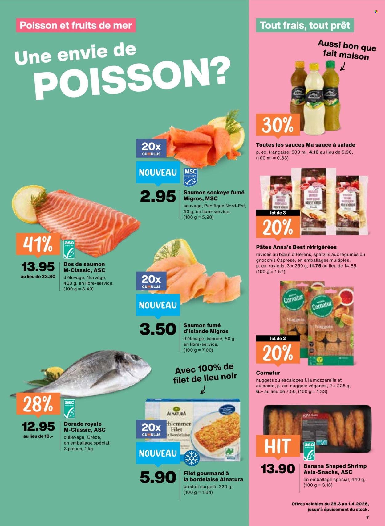 Catalogue Migros - 26.3.2026 - 1.4.2026. Page 7. Page 7