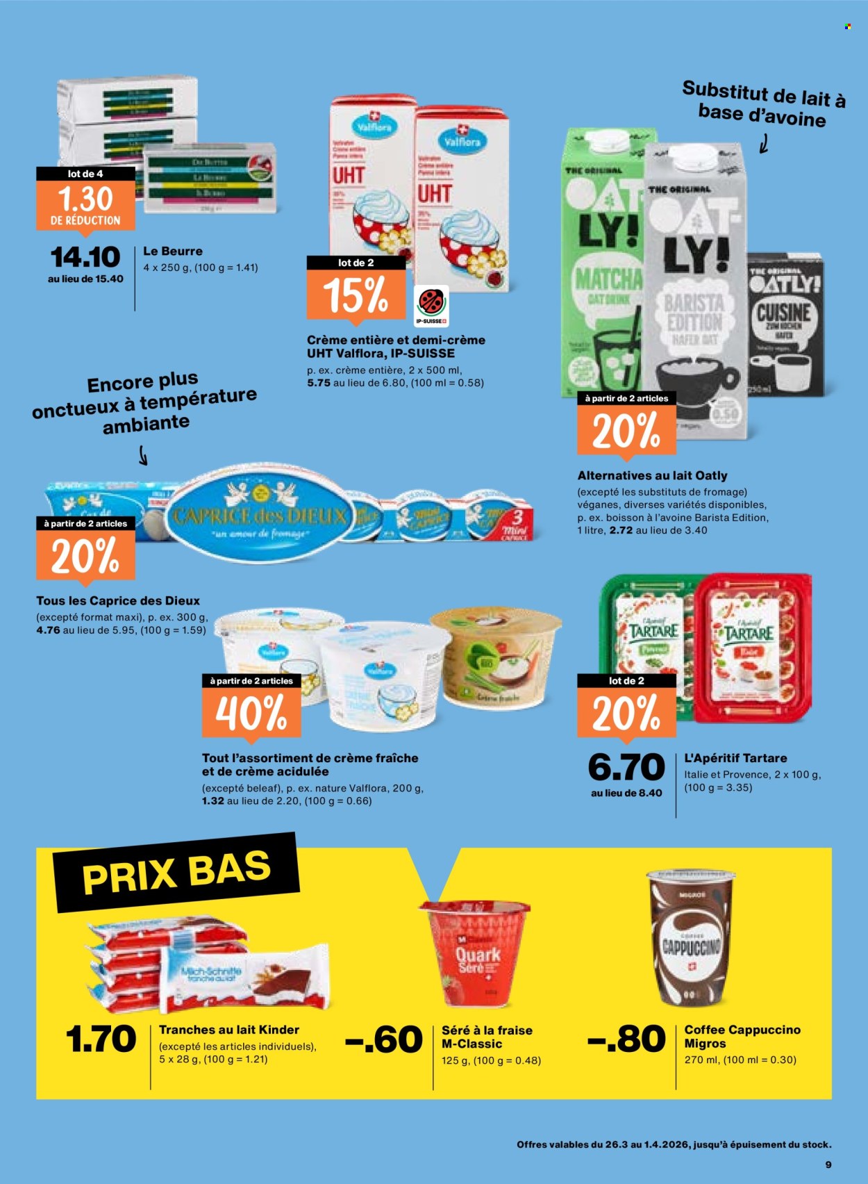 Catalogue Migros - 26.3.2026 - 1.4.2026. Page 9. Page 9