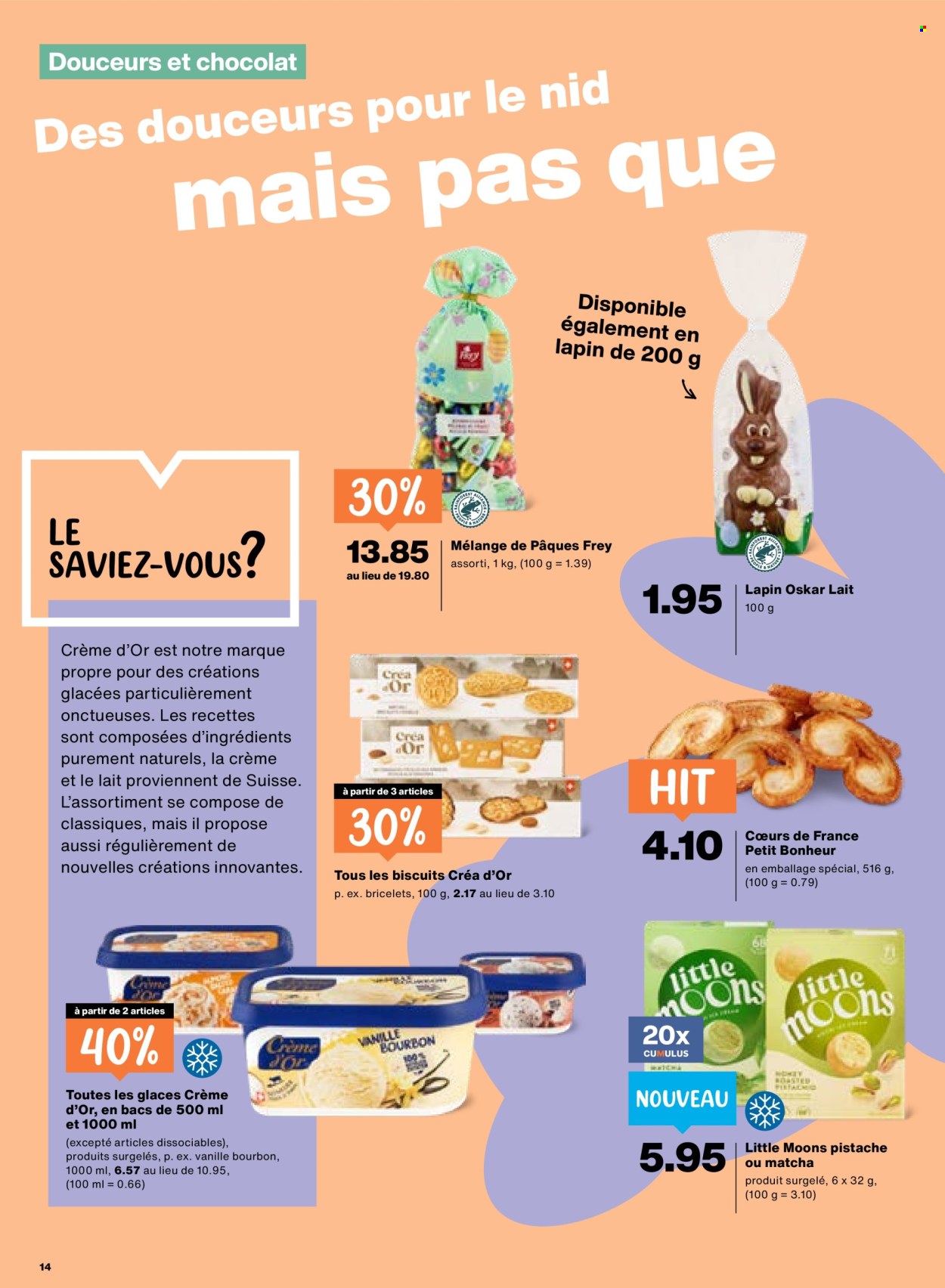 Catalogue Migros - 26.3.2026 - 1.4.2026. Page 14. Page 14