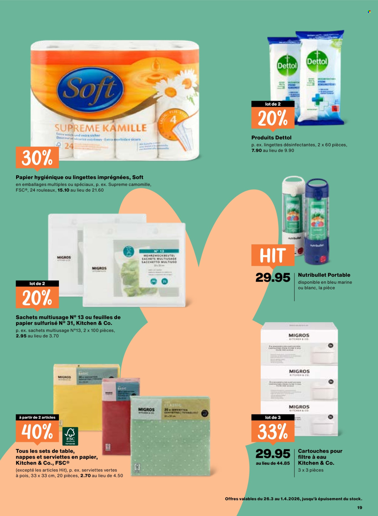 Catalogue Migros - 26.3.2026 - 1.4.2026. Page 19. Page 19