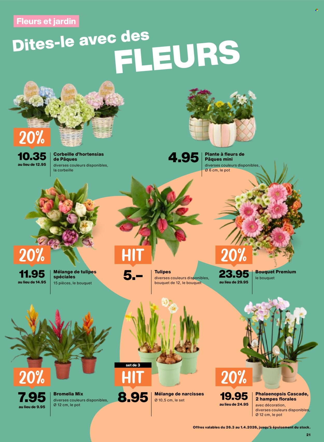 Catalogue Migros - 26.3.2026 - 1.4.2026. Page 21. Page 21