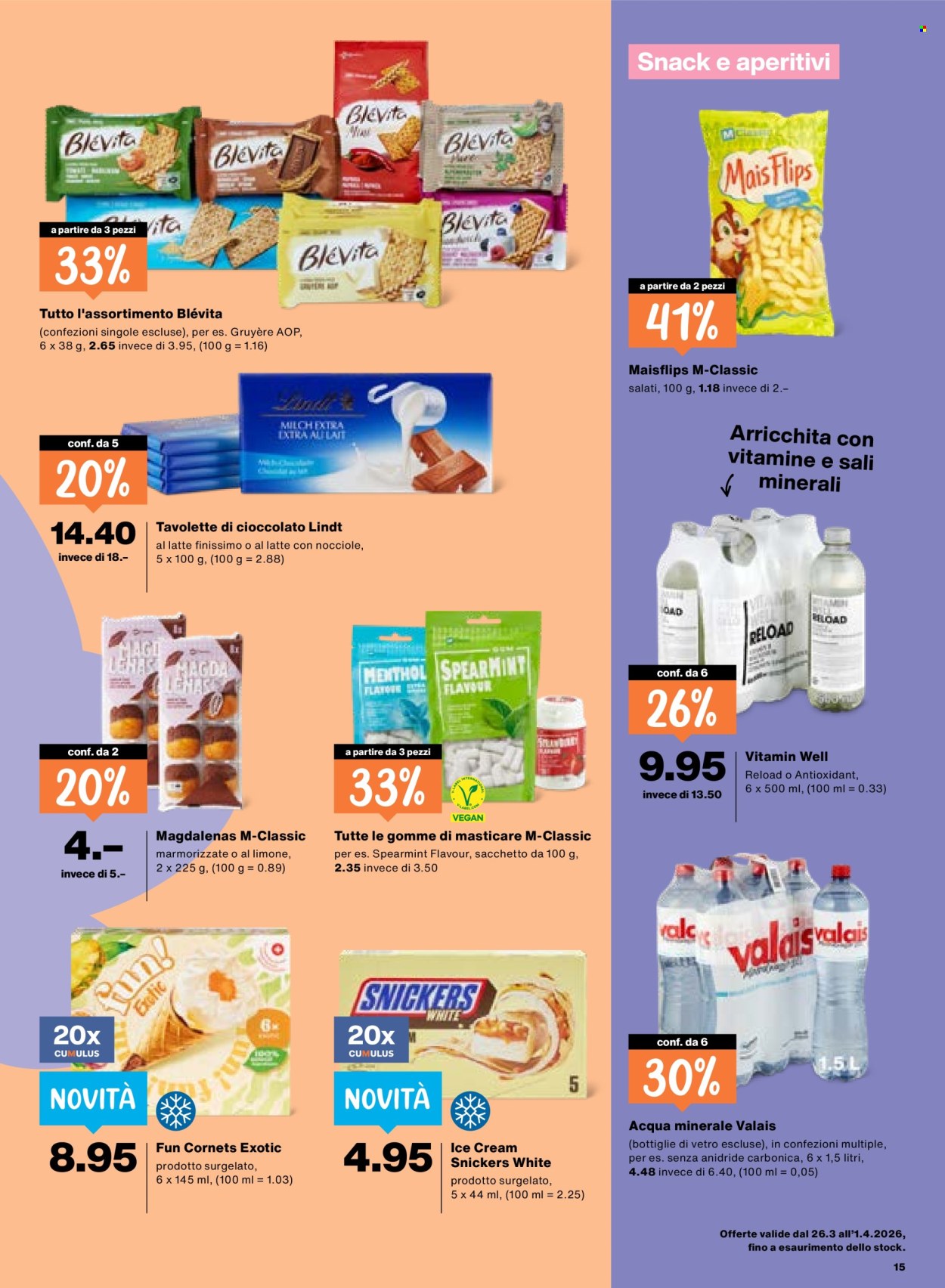 Catalogue Migros - 26.3.2026 - 1.4.2026. Page 15. Page 15