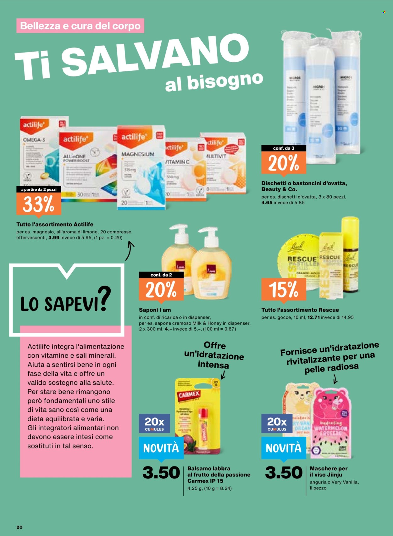 Catalogue Migros - 26.3.2026 - 1.4.2026. Page 20. Page 20