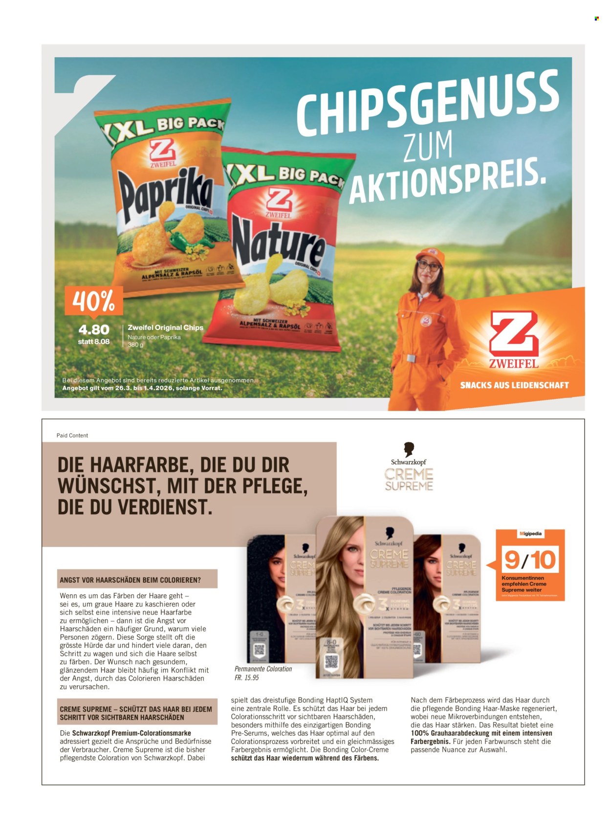 Catalogue Migros - 25.3.2026 - 1.4.2026. Page 20. Page 20