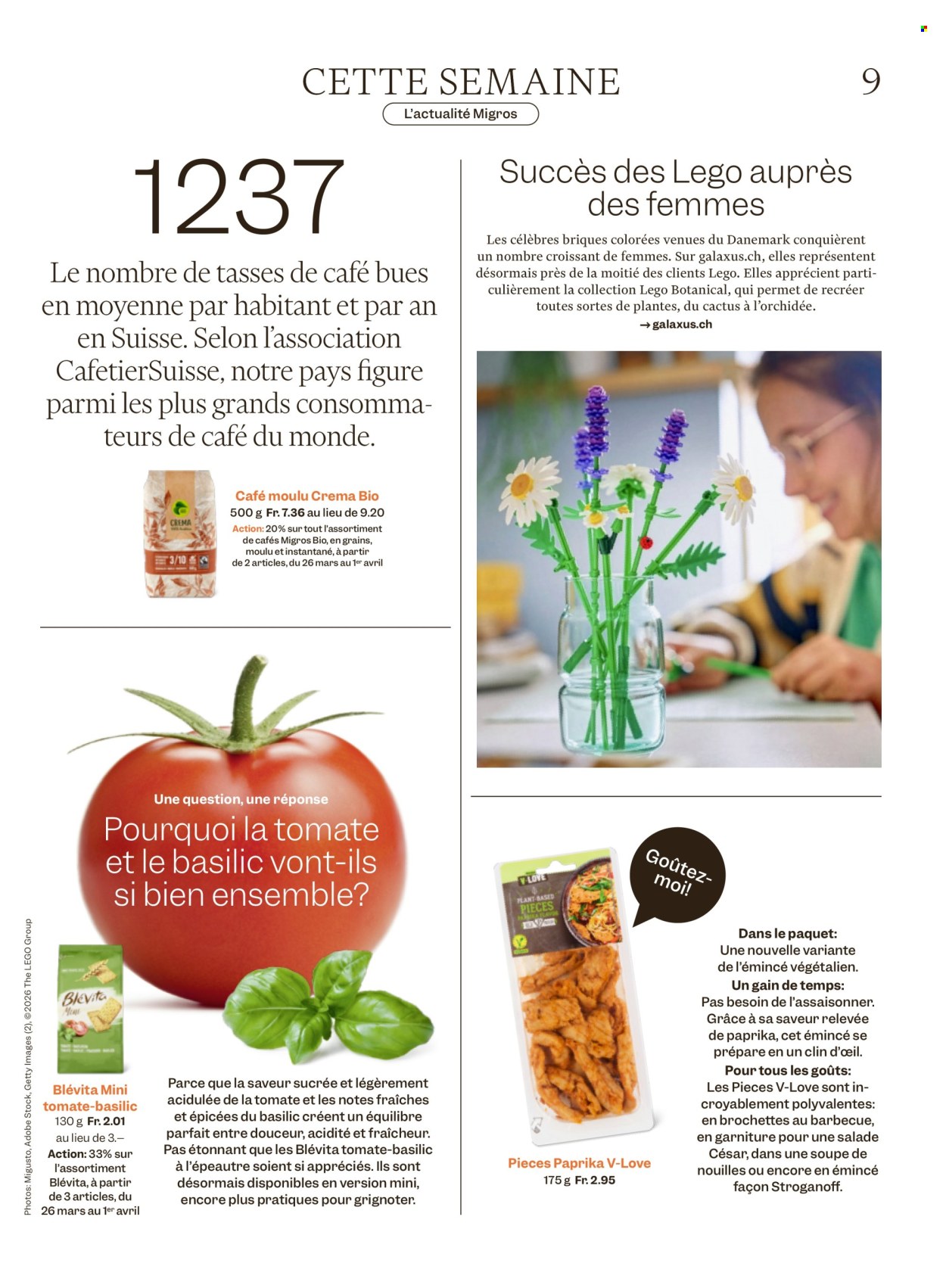 Catalogue Migros - 25.3.2026 - 1.4.2026. Page 9. Page 9