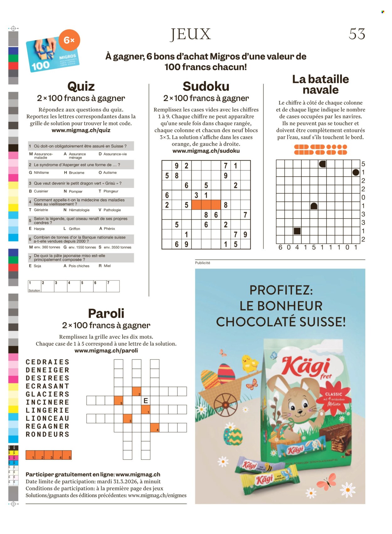 Catalogue Migros - 25.3.2026 - 1.4.2026. Page 53. Page 53