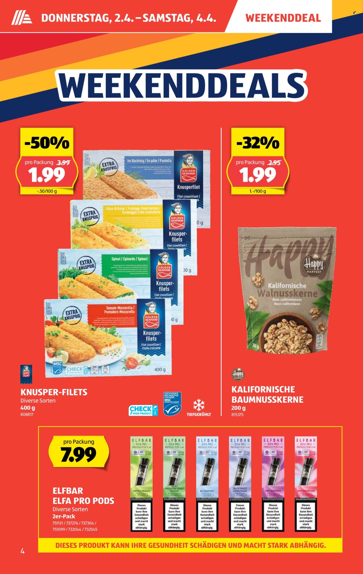 Catalogue Aldi - 2.4.2026 - 8.4.2026. Page 4. Page 4