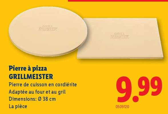 Pierre à pizza GRILLMEISTER