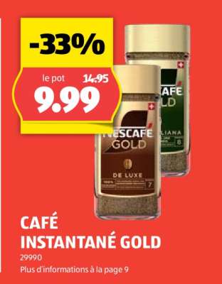 Café instantané Gold