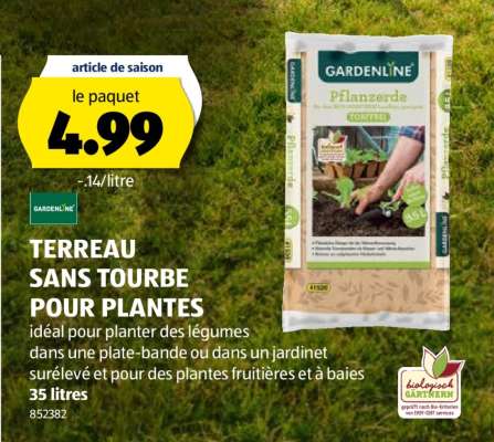 TERREAU SANS TOURBE POUR PLANTES