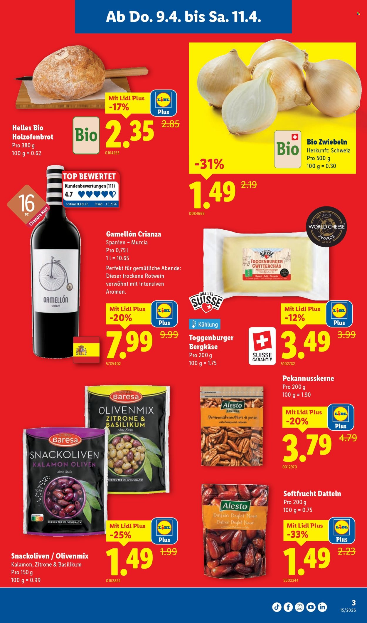 Catalogue Lidl - 9.4.2026 - 15.4.2026. Page 3. Page 3