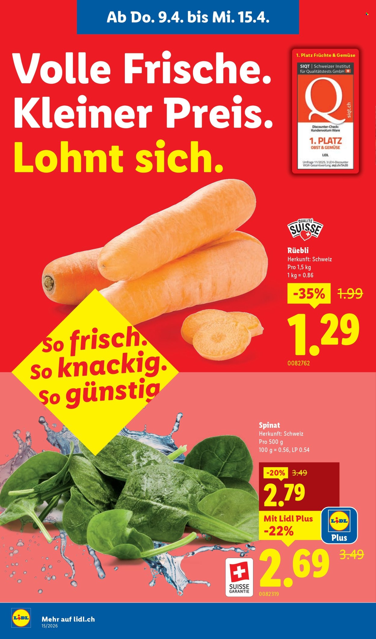 Catalogue Lidl - 9.4.2026 - 15.4.2026. Page 4. Page 4
