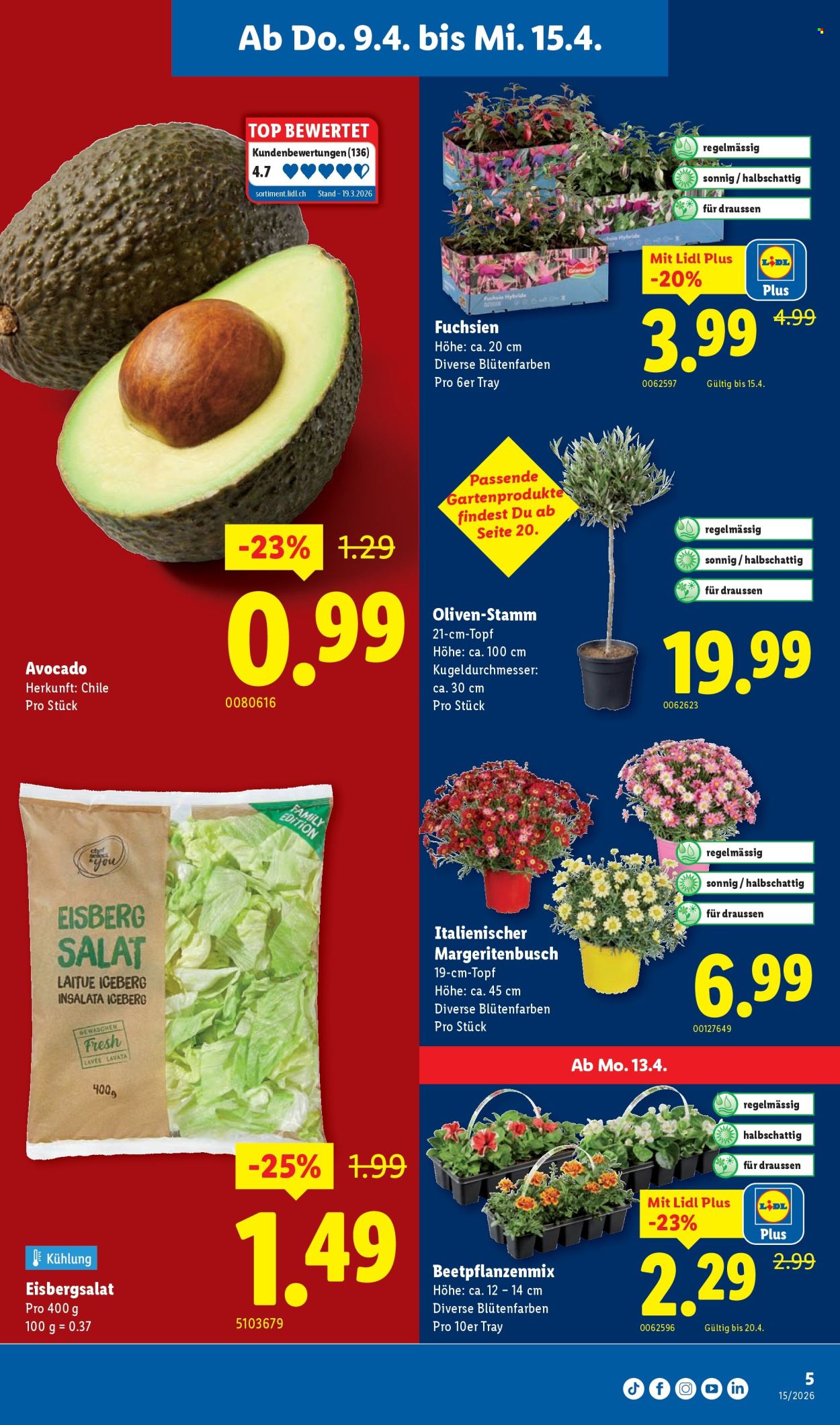 Catalogue Lidl - 9.4.2026 - 15.4.2026. Page 5. Page 5