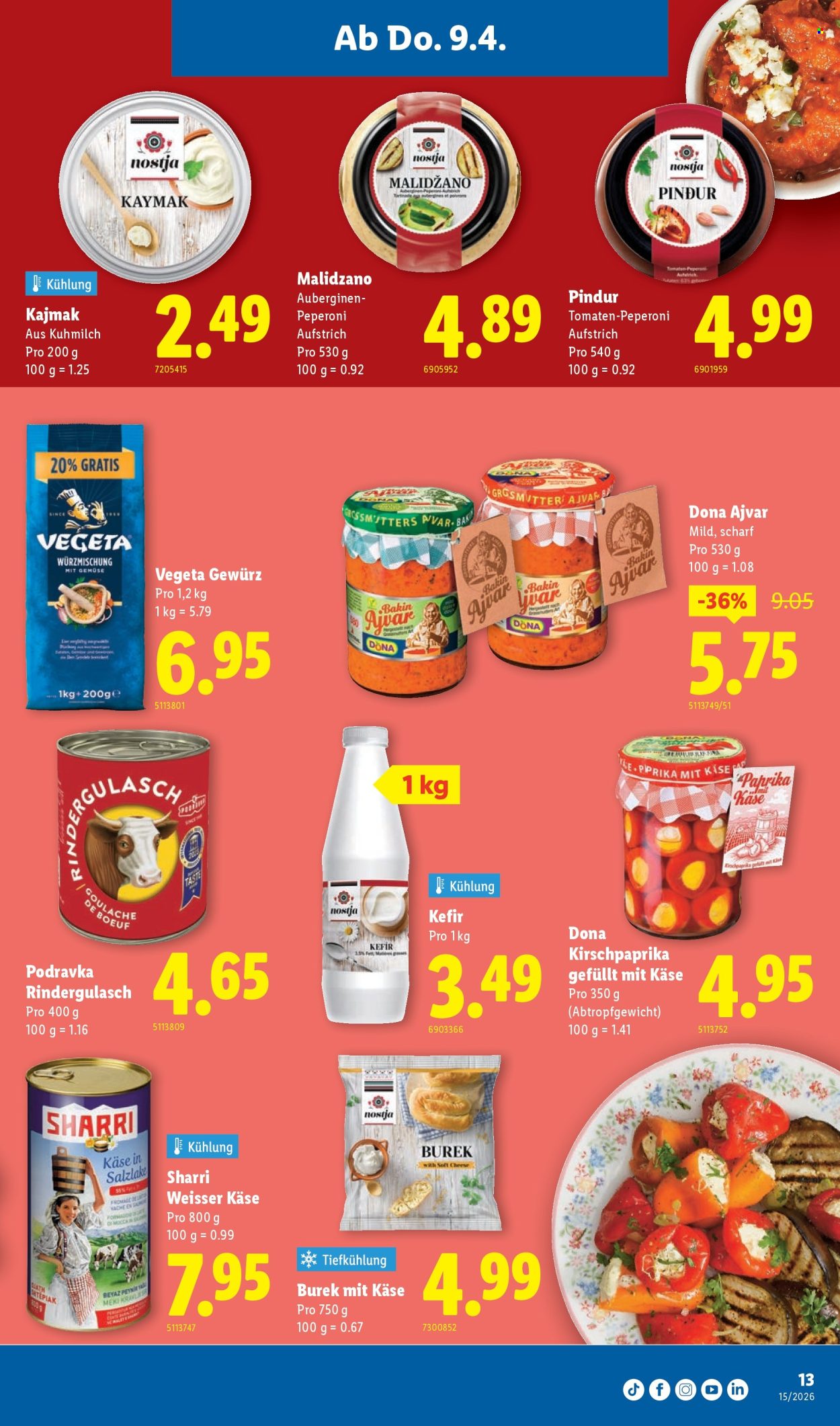 Catalogue Lidl - 9.4.2026 - 15.4.2026. Page 13. Page 13