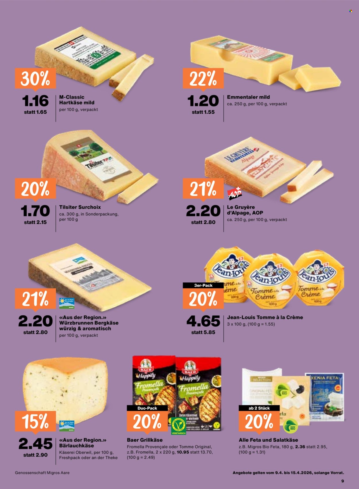 Catalogue Migros - 9.4.2026 - 15.4.2026. Page 9. Page 9