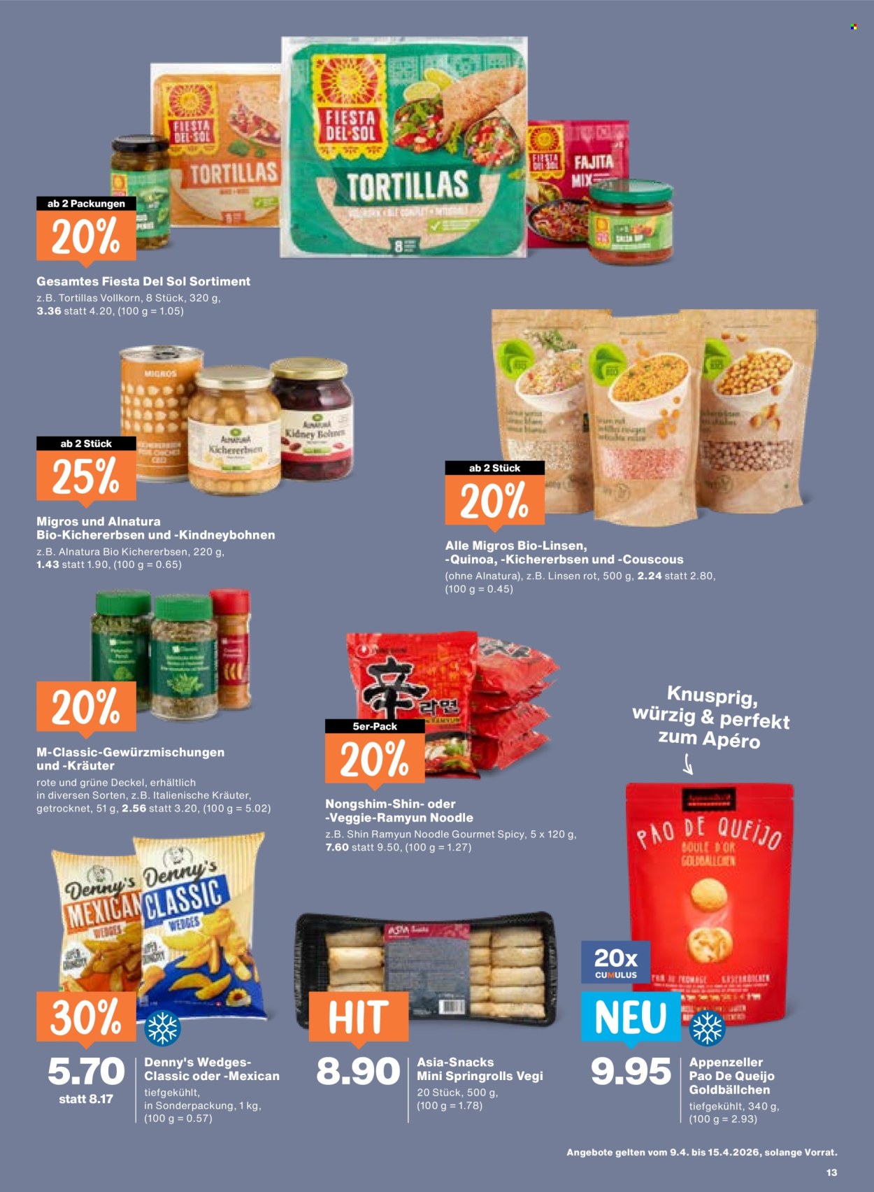 Catalogue Migros - 9.4.2026 - 15.4.2026. Page 13. Page 13