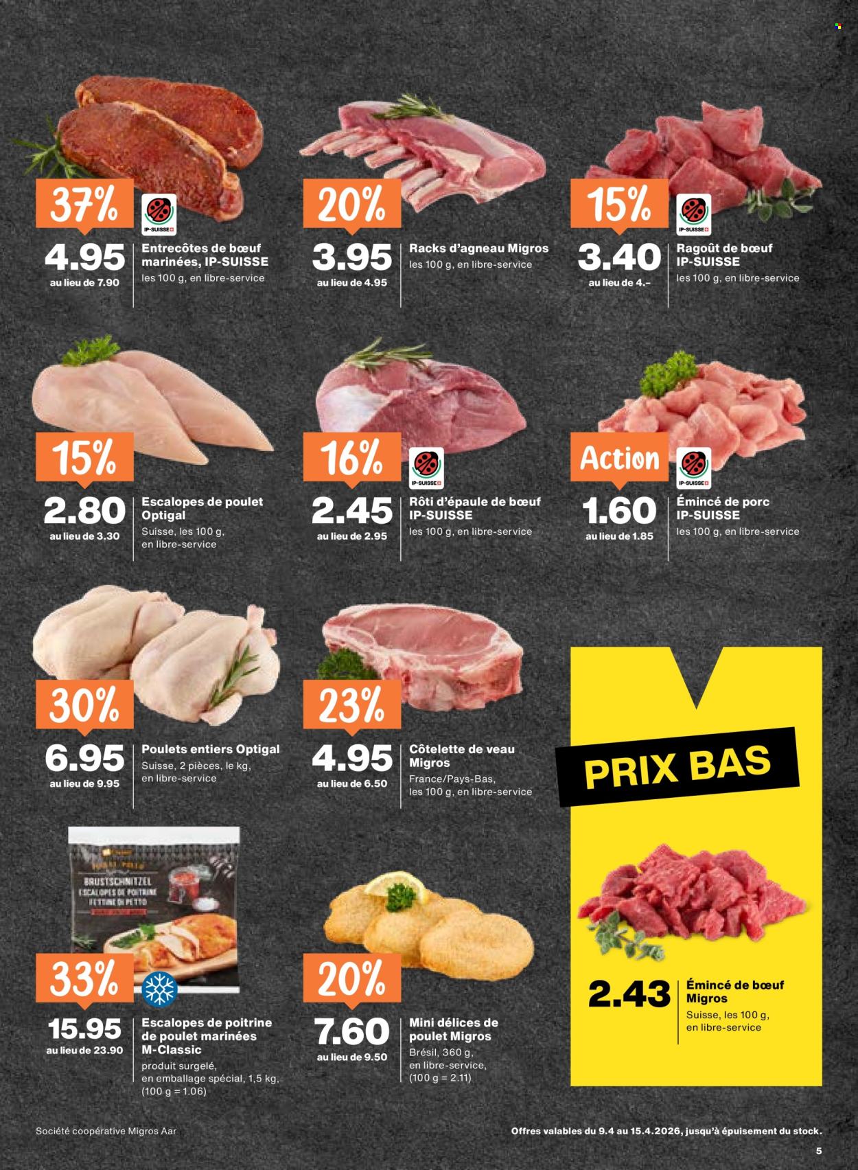 Catalogue Migros - 9.4.2026 - 15.4.2026. Page 5. Page 5