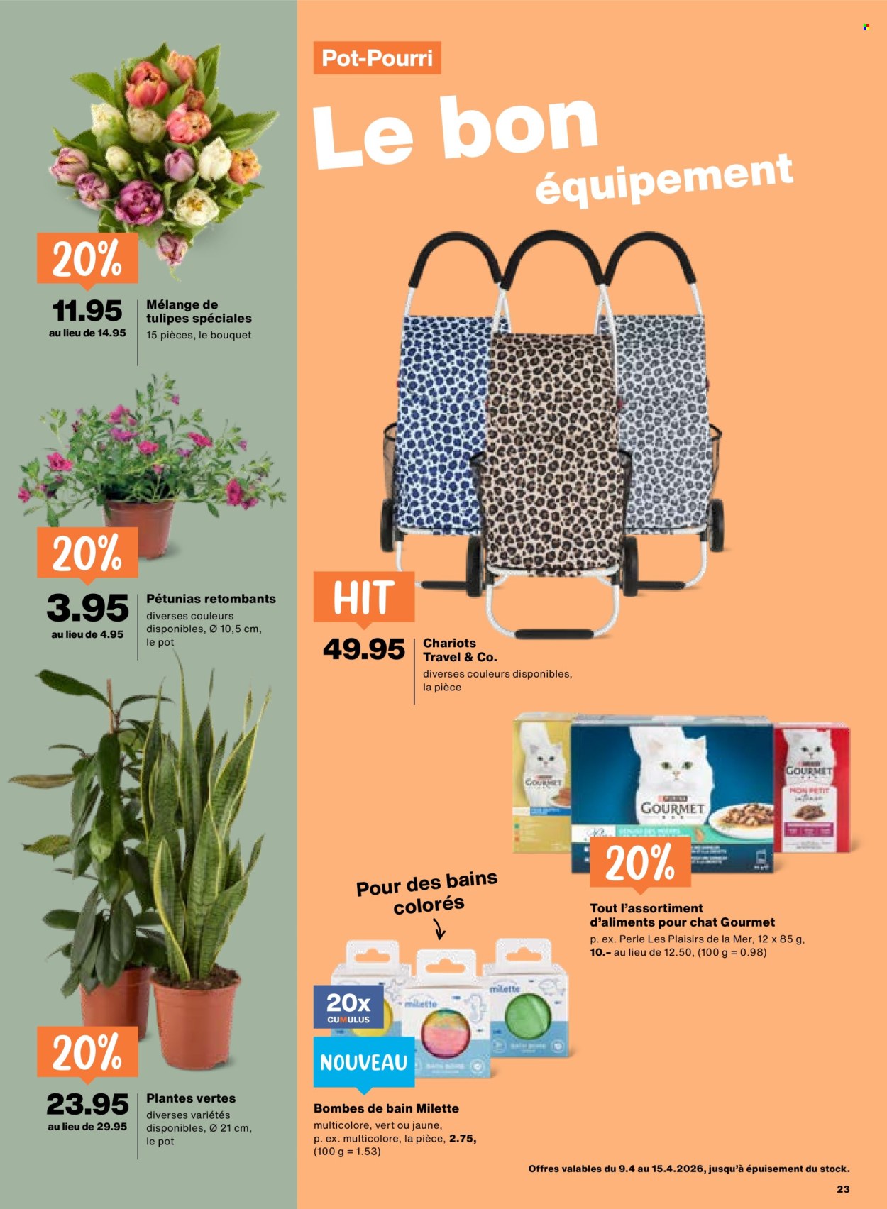 Catalogue Migros - 9.4.2026 - 15.4.2026. Page 23. Page 23