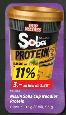 Nissin Soba Cup Noodles Protein