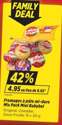 Fromages à pâte mi-dure Mix Pack Mini Babybel