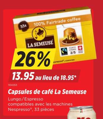 Capsules de café La Semeuse