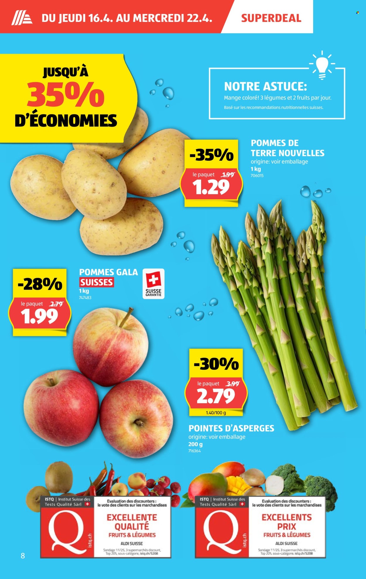 Catalogue Aldi - 16.4.2026 - 22.4.2026. Page 8. Page 8