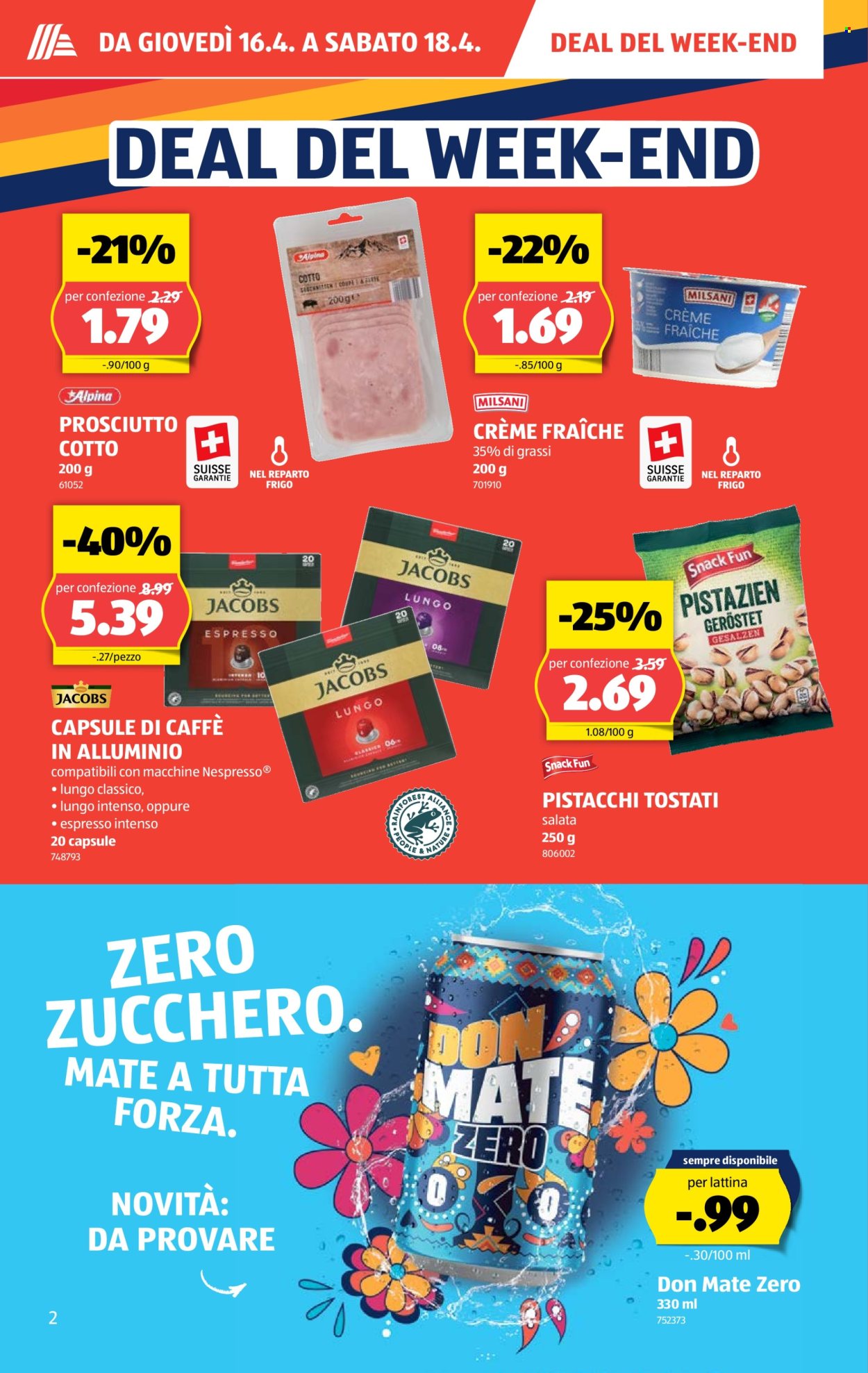 Catalogue Aldi - 16.4.2026 - 22.4.2026. Page 2. Page 2