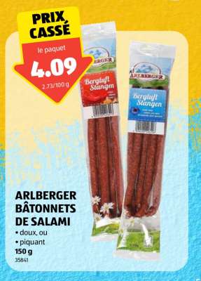 ARLBERGER BÂTONNETS DE SALAMI