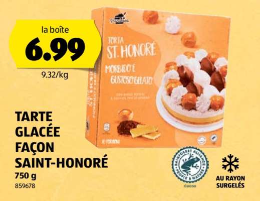 TARTE GLACÉE FAÇON SAINT-HONORÉ