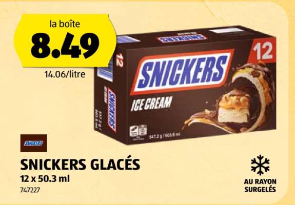 SNICKERS GLACÉS