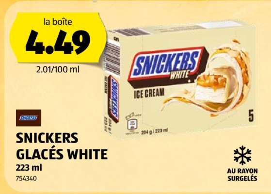 SNICKERS GLACÉS WHITE