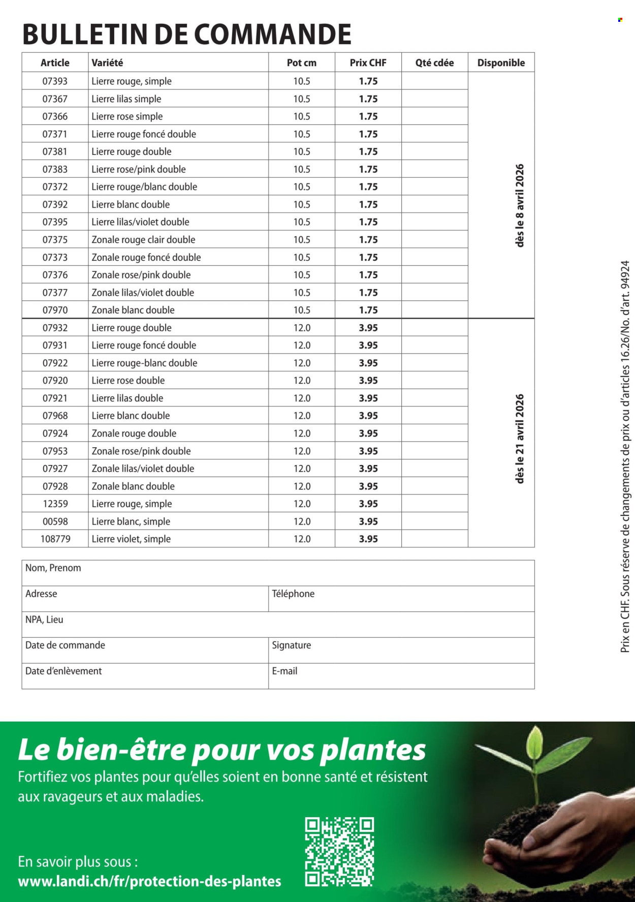 Catalogue Landi. Page 8. Page 8