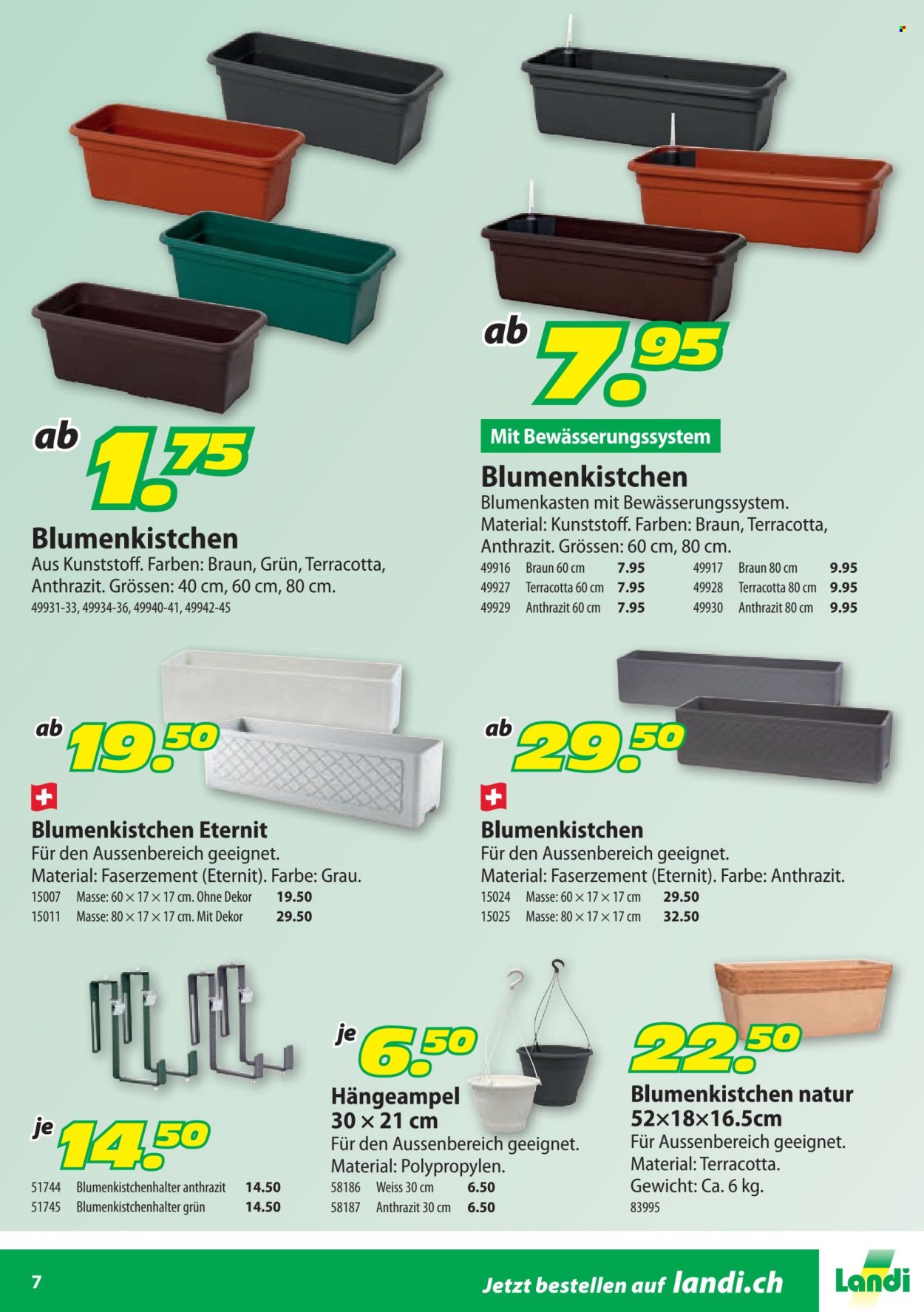 Catalogue Landi. Page 7. Page 7