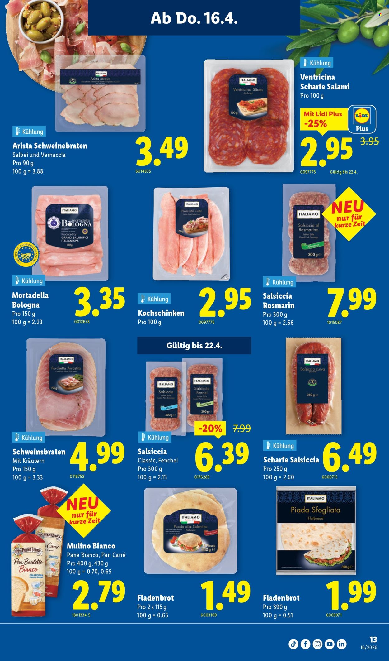 Catalogue Lidl - 16.4.2026 - 22.4.2026. Page 13. Page 13