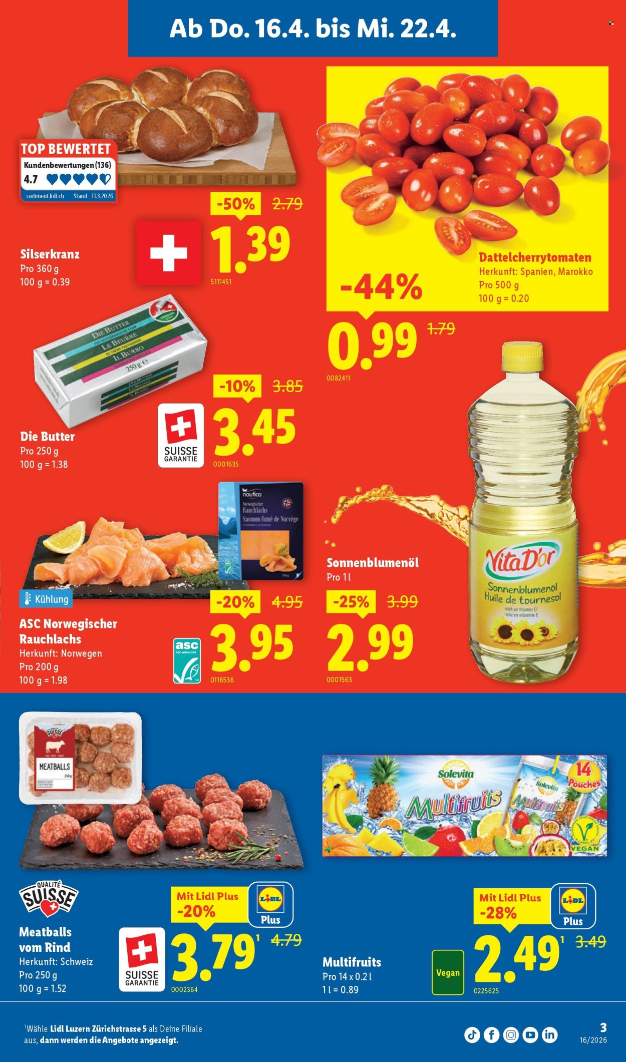 Catalogue Lidl - 16.4.2026 - 22.4.2026. Page 3. Page 3
