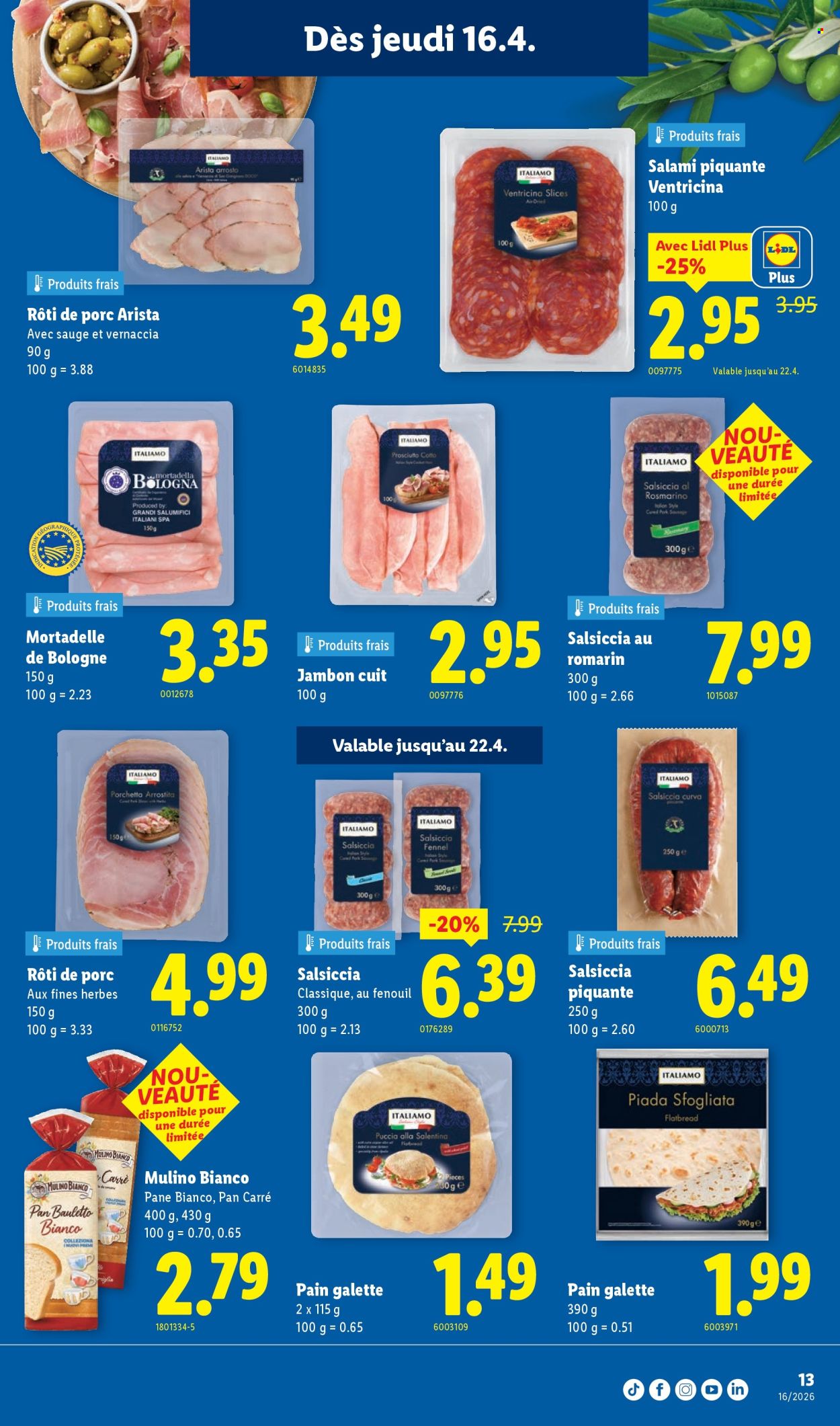 Catalogue Lidl - 16.4.2026 - 22.4.2026. Page 13. Page 13