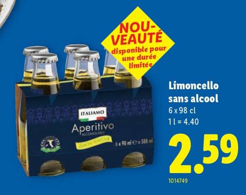 Limoncello sans alcool