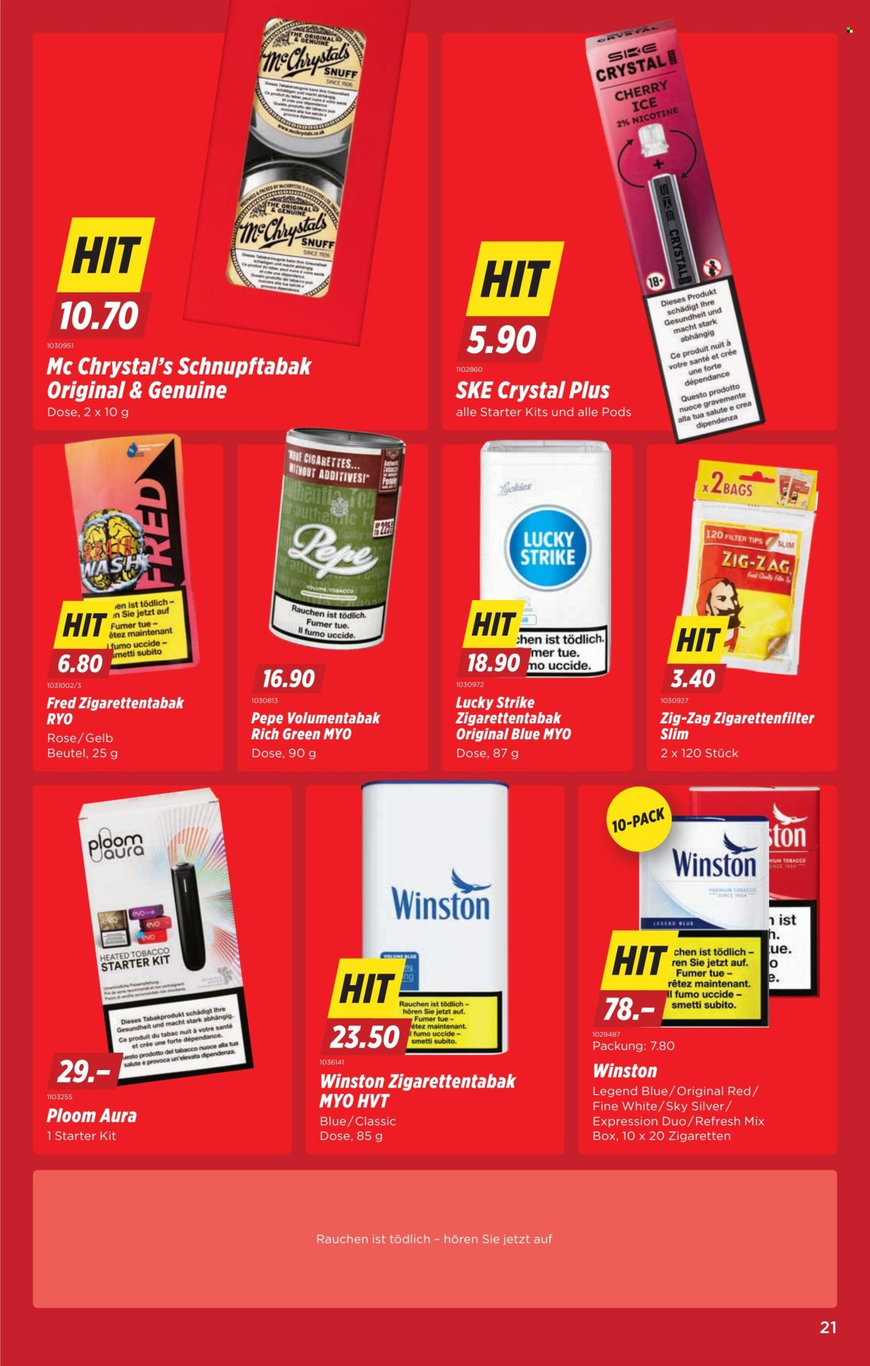 Catalogue Denner - 16.4.2026 - 22.4.2026. Page 21. Page 21