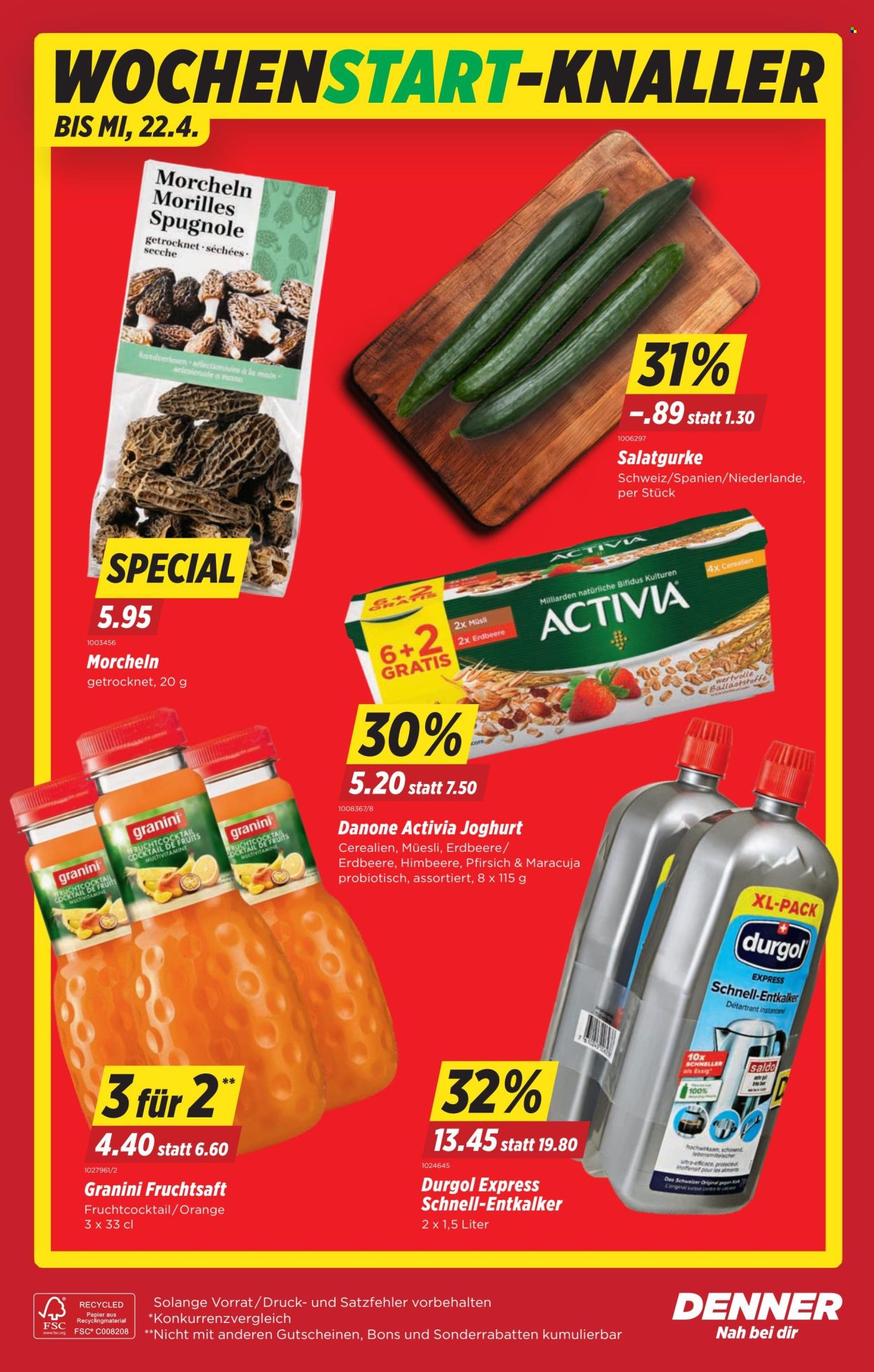 Catalogue Denner - 16.4.2026 - 22.4.2026. Page 22. Page 22