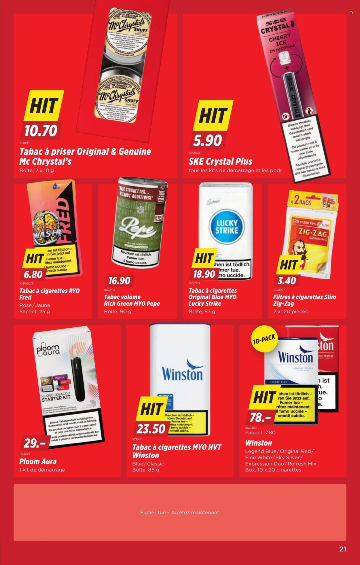 Catalogue Denner - 16.4.2026 - 22.4.2026. Page 21. Page 21