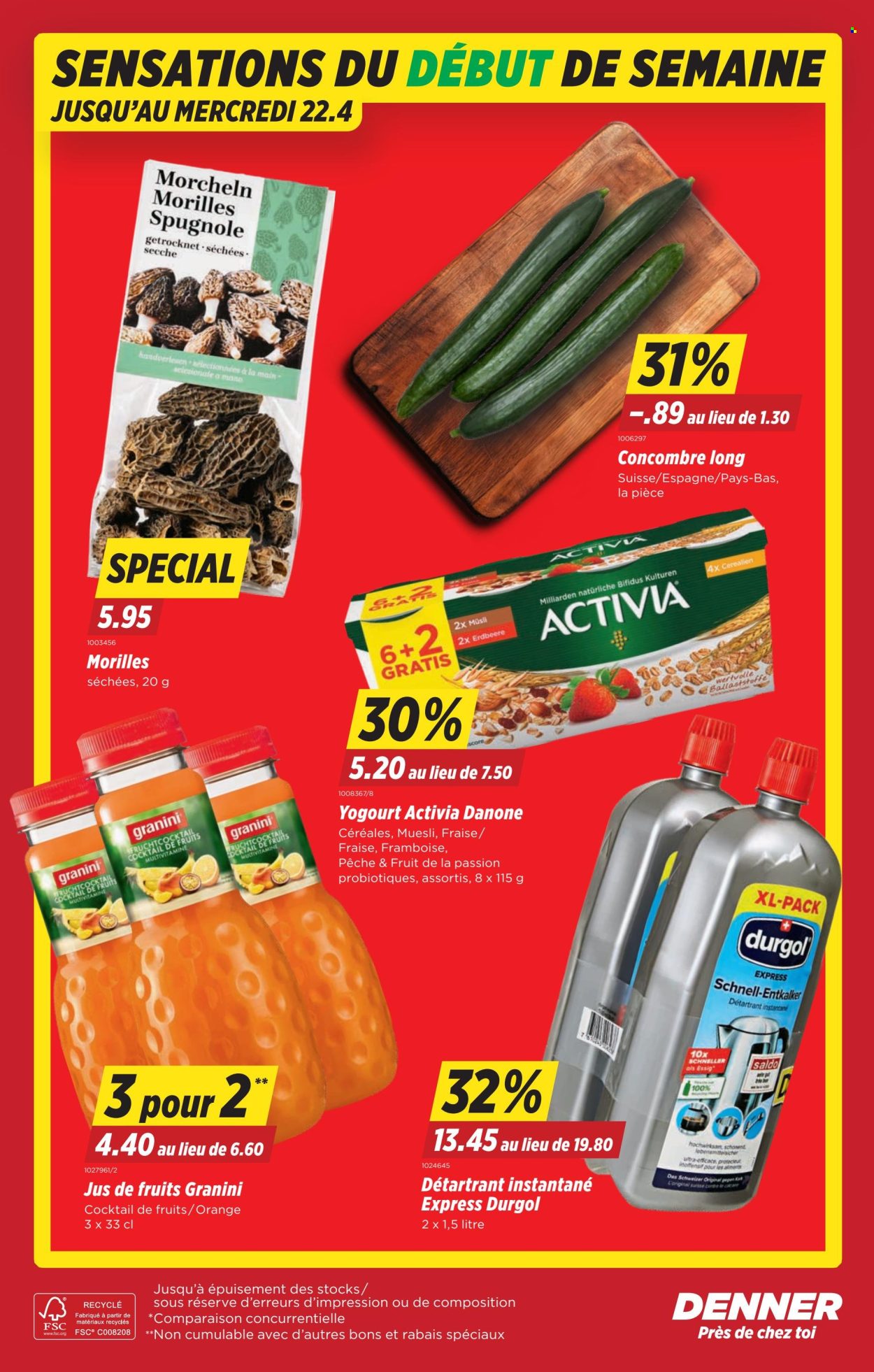 Catalogue Denner - 16.4.2026 - 22.4.2026. Page 22. Page 22