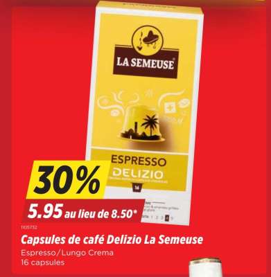 Capsules de café Delizio La Semeuse
