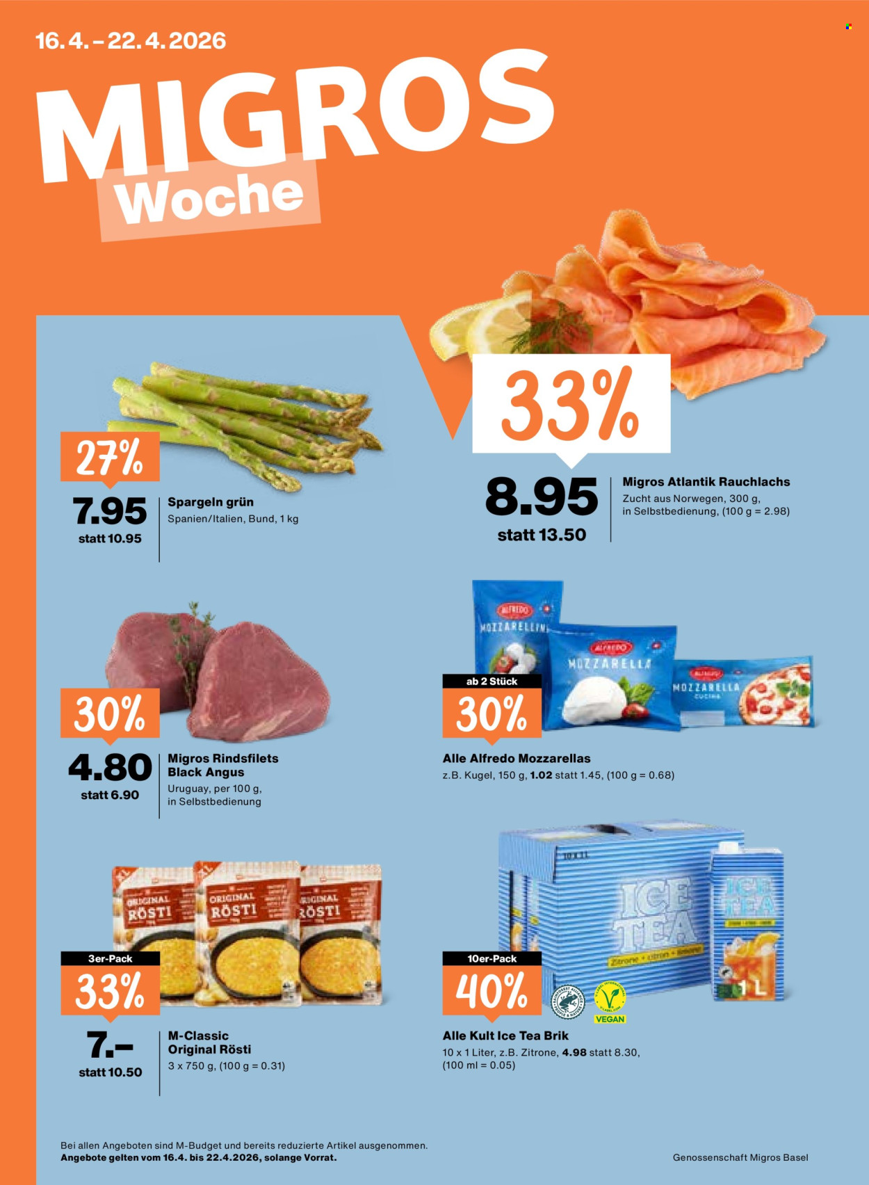 Catalogue Migros - 16.4.2026 - 22.4.2026. Page 1. Page 1