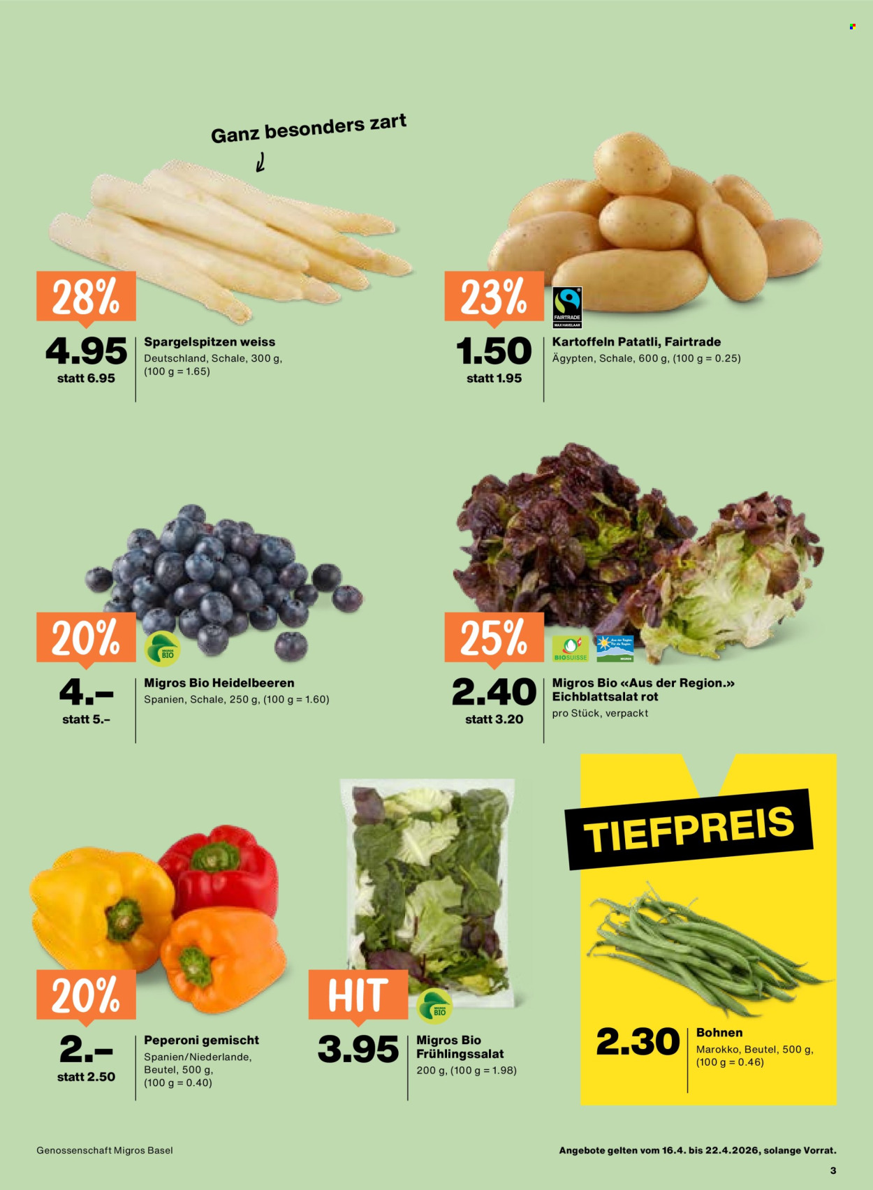 Catalogue Migros - 16.4.2026 - 22.4.2026. Page 3. Page 3